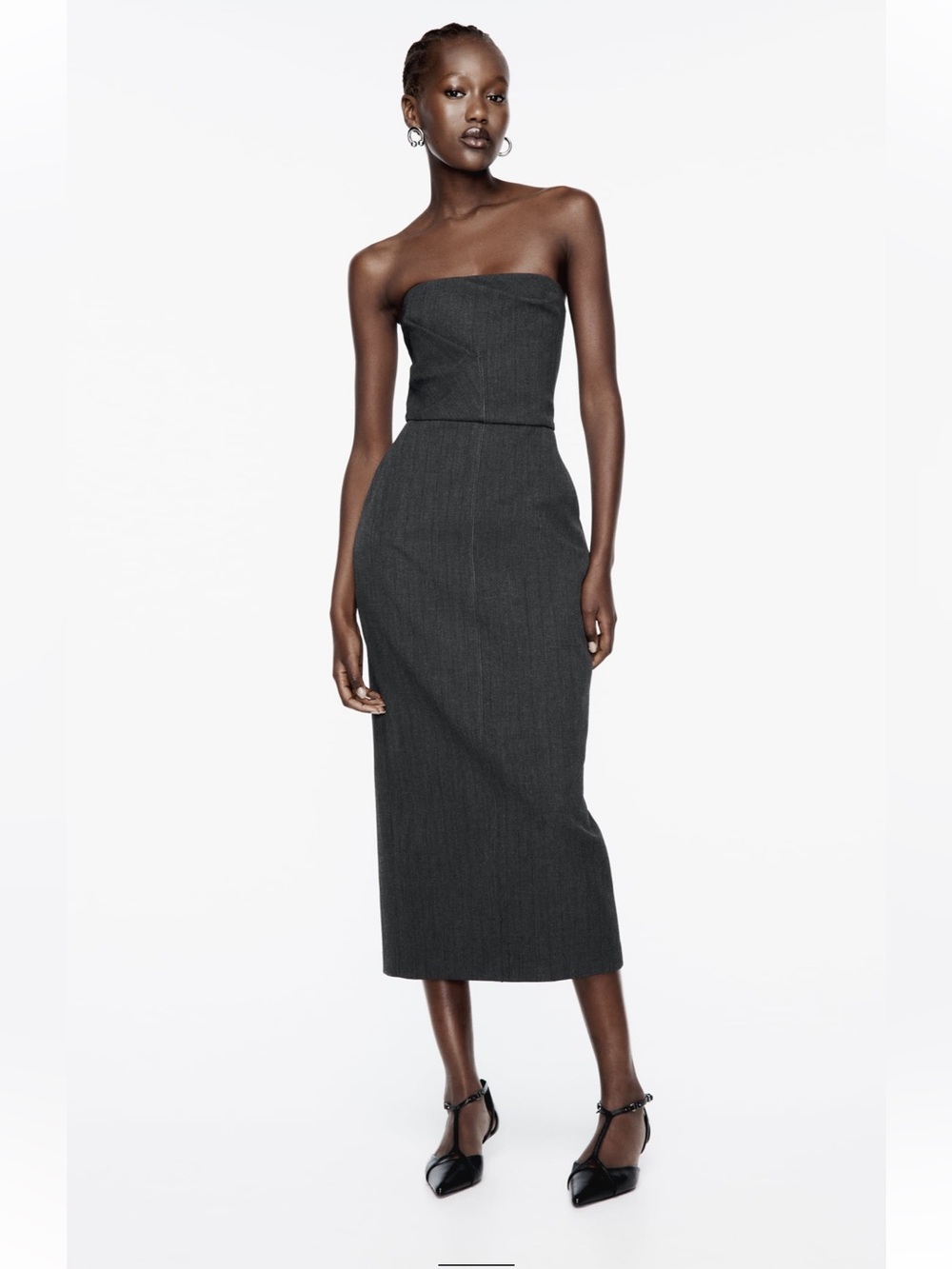 ZARA ZW COLLECTION STRAPLESS DRESS